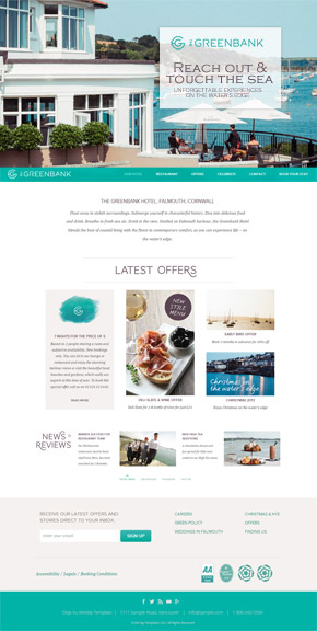 hotel weebly website design