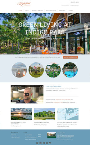 resort weebly website design