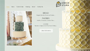 Weebly bakery cake website design