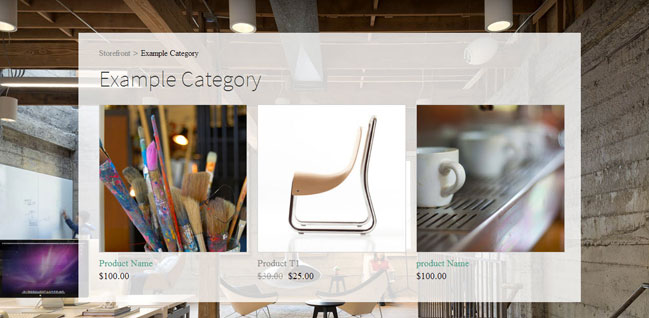 Weebly eCommerce -Category Page